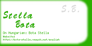 stella bota business card